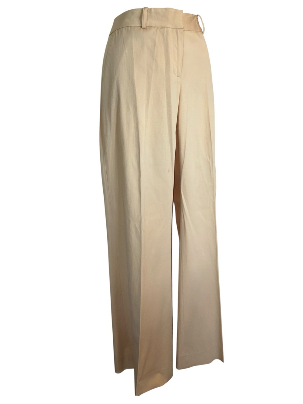 Anne Klein Trousers slacks women 6, wide leg, pockets, zip, flat front. Euc